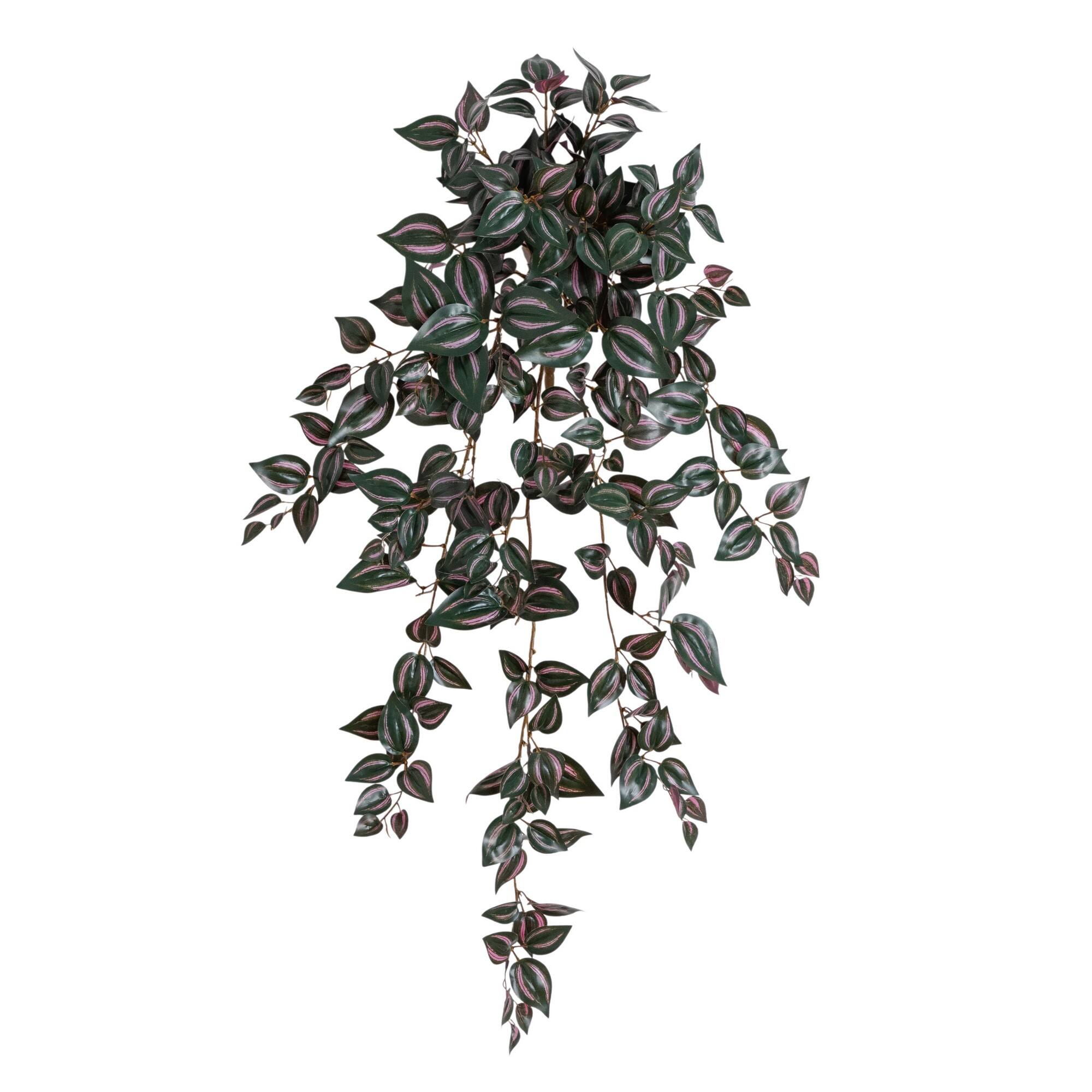 41" UV Resistant Artificial Wandering Jew Hanging Plant (Indoor/Outdoor)- Set of 3